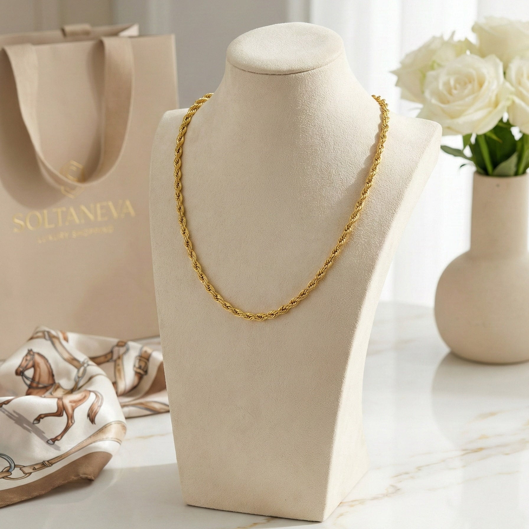 Collier L'Italienne – Chaîne Maille Figaro Classique