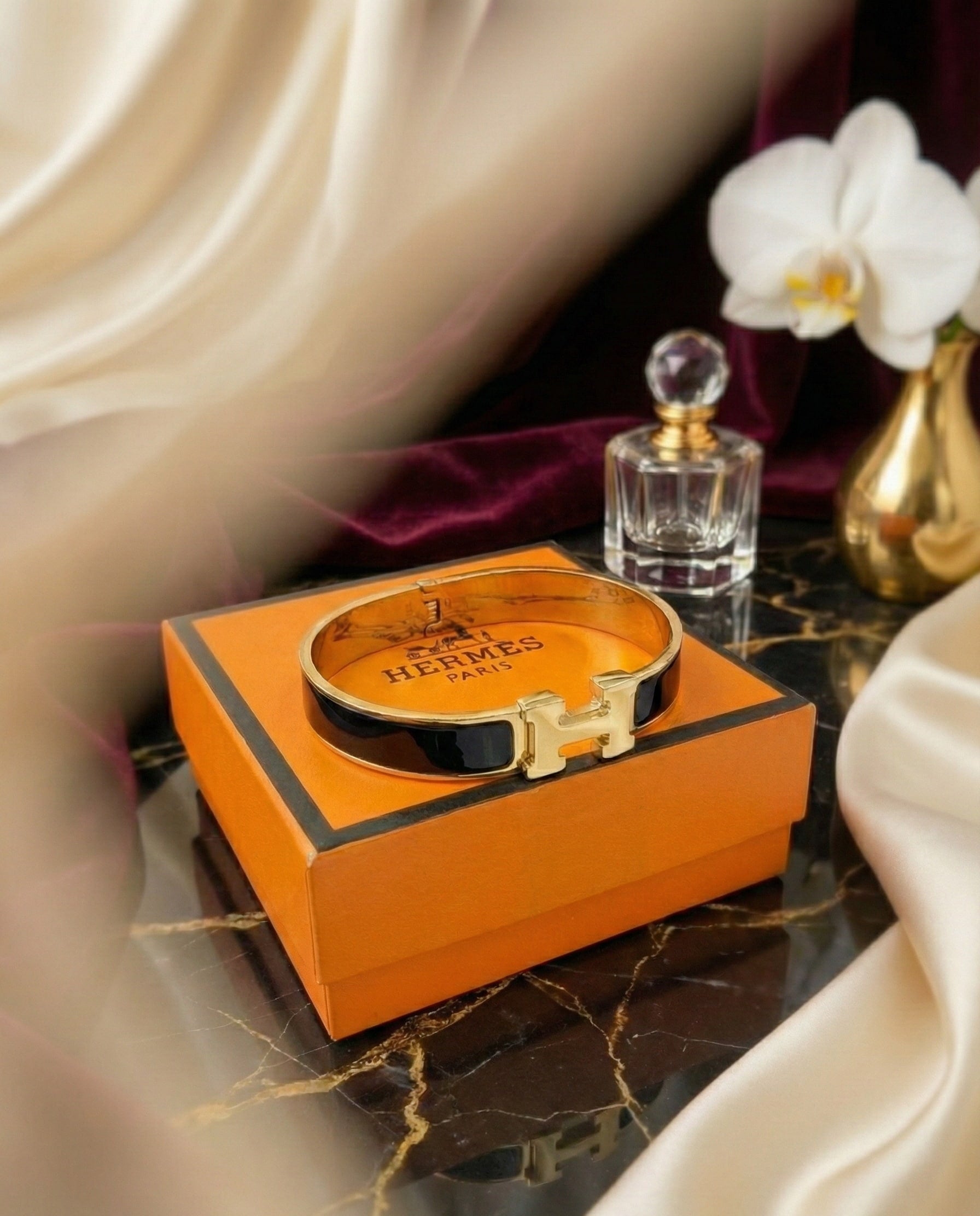 Bracelet Clic H noire