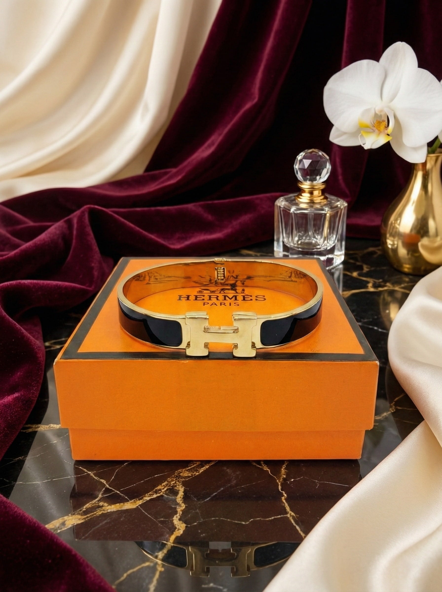 Bracelet Clic H noire